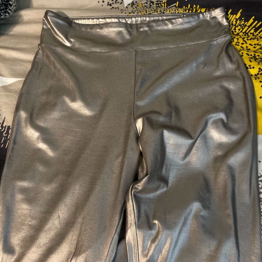 Gold Lame Leggings
